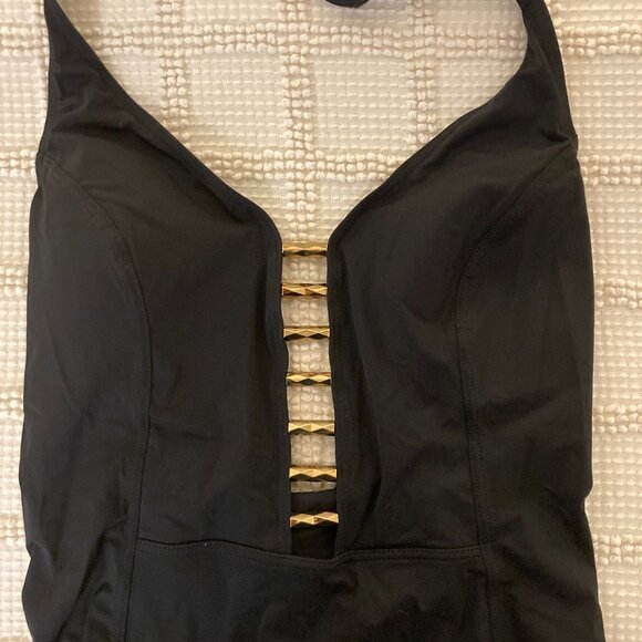 Miraclesuit Black Amoressa Venus Lyra Swimsuit Size 6 Small - Picture 2 of 5